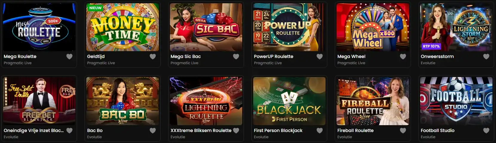Live casino spellen met echte dealers bij BlitzBet