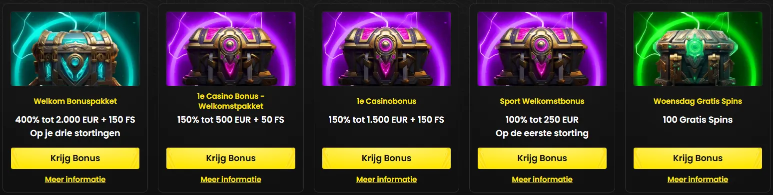Actuele promoties en casino bonussen bij BlitzBet